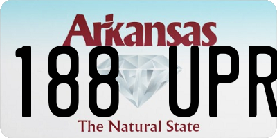 AR license plate 188UPR