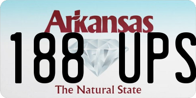 AR license plate 188UPS