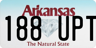 AR license plate 188UPT