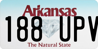 AR license plate 188UPV
