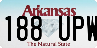 AR license plate 188UPW