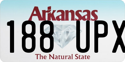AR license plate 188UPX