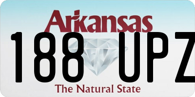AR license plate 188UPZ