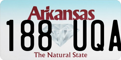 AR license plate 188UQA