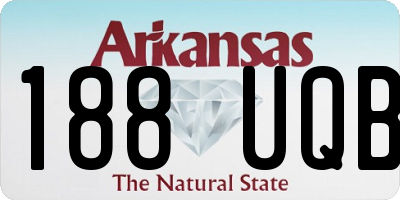 AR license plate 188UQB