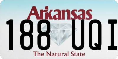 AR license plate 188UQI