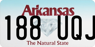 AR license plate 188UQJ