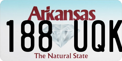 AR license plate 188UQK