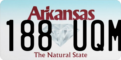 AR license plate 188UQM