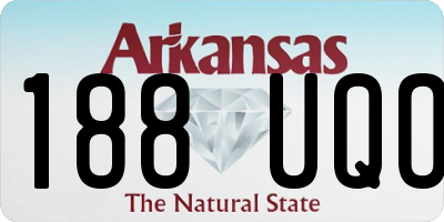 AR license plate 188UQO