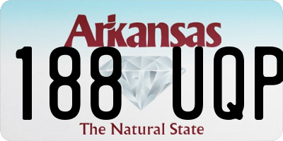 AR license plate 188UQP