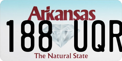 AR license plate 188UQR