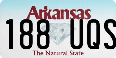 AR license plate 188UQS