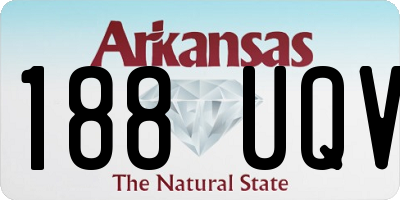 AR license plate 188UQV