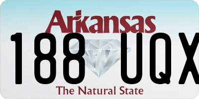 AR license plate 188UQX