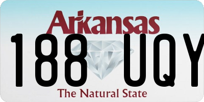 AR license plate 188UQY