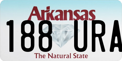 AR license plate 188URA