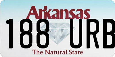 AR license plate 188URB