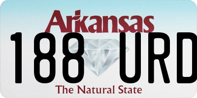 AR license plate 188URD