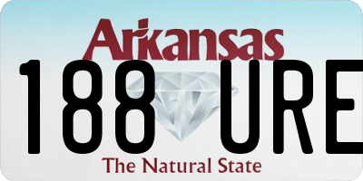 AR license plate 188URE