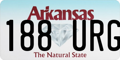 AR license plate 188URG