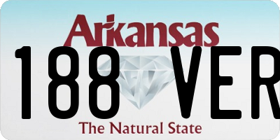 AR license plate 188VER