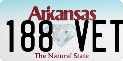 AR license plate 188VET
