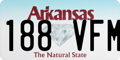 AR license plate 188VFM