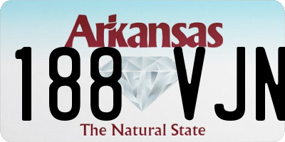 AR license plate 188VJN