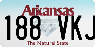 AR license plate 188VKJ