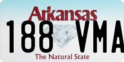 AR license plate 188VMA