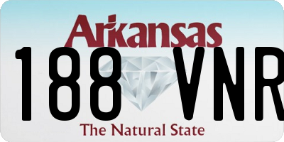 AR license plate 188VNR