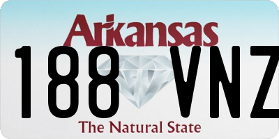AR license plate 188VNZ