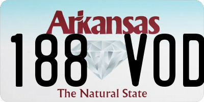 AR license plate 188VOD