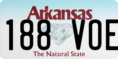 AR license plate 188VOE