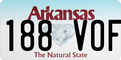 AR license plate 188VOF