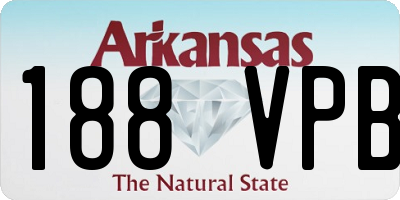 AR license plate 188VPB