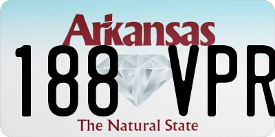 AR license plate 188VPR