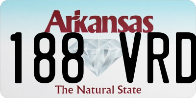 AR license plate 188VRD