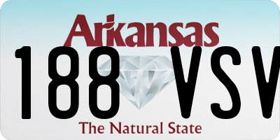 AR license plate 188VSV