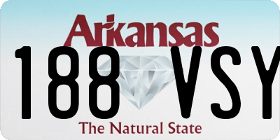 AR license plate 188VSY