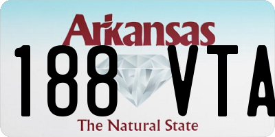 AR license plate 188VTA