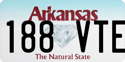 AR license plate 188VTE
