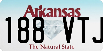 AR license plate 188VTJ