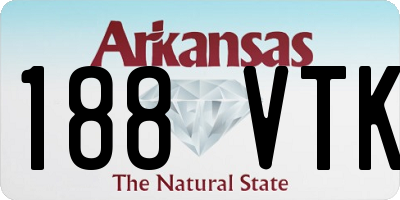 AR license plate 188VTK