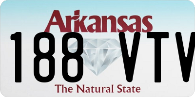 AR license plate 188VTV