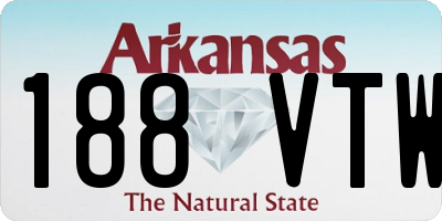 AR license plate 188VTW