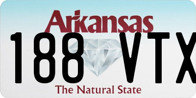 AR license plate 188VTX