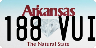 AR license plate 188VUI