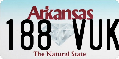 AR license plate 188VUK